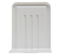 Exacompta - Ref 56013D - Box of 4 Autentik Book Stands - Bookends, Bookends for Shelves, Office, Home, School, Library - Dimensions: 10.5 x 11.5 x 14 cm - White