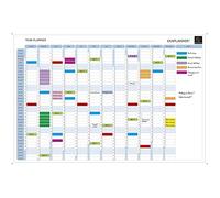 Exacompta - Ref 56153E - Exaplanner Perpetual Year Magnetic Wall Calendar - 900 X 590mm In Size, 120 Dry-Wipe Magnets Supplied,