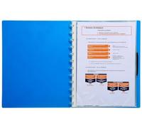 Exacompta - Ref 56270E - Box of 5 Refills of 20 Smooth Detachable Pockets for Removable Polypropylene Ring Binders - A4 Size - Translucent Crystal Colour