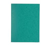 Exacompta - Ref. 56415E - Box of 25 plain folders without elastic with 3 flaps in glossy card 390 g/m² - FSC® certified folders - dimensions 24 x 32cm for A4 format documents - green color