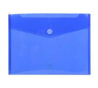 Exacompta - Ref 56420E - PP Envelope Pocket - Suitable for A4 Documents, Hook & Loop Closure, 0.2mm Translucent Polypropylene - Assorted Colours (Pack of 5)