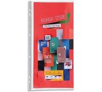 Exacompta - Ref 56634E - PP Goldline Transparent Punched Pockets (Pack of 10) - Suitable for A4 Documents, 7 Punched Holes, Antistatic Treatment - Clear