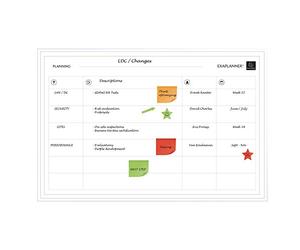 Exacompta - Ref 57170E - Exaplanner Team Management Magnetic Wall Planner - 900 x 590mm in Size, Dry-Wipe Magnets Supplied, Wall Fixings & Storage Box Provided