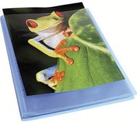 Exacompta - Ref 5762E - Kreacover Collection - Semi-Rigid Opaque PP Display Book - 240 x 320mm in Size, Suitable for A4 Documents, 60 Pockets - Blue (Single)