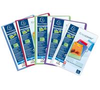 Exacompta - Ref 5799E - Kreacover Collection - Semi-Rigid Opaque PP Display Book - 240 x 320mm in Size, Suitable for A4 Documents, 100 Pockets - Assorted Colours (Pack of 8)