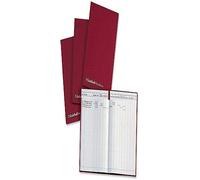 Exacompta - Ref 58/27Z - Guildhall - Headliner Account Book, 298 x 305mm, 27 Cash Column, 80 Pages, Case bound Hardback Burgundy Vinyl Cover, Traditionally Sewn