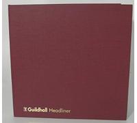 Exacompta - Ref 58/4-16Z - Guildhall - Headliner Case bound Hardback Account Book,298x305mm, 4 Debit and 16 Credit Column, 80 Pages, Burgundy Vinyl Cover, Traditionally Sewn,29.8 x 30.5 cm