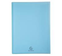 Exacompta - Ref. 5829E - 1 Kreacover Pastel customizable document cover - 20 smooth crystal pockets - 40 views - for A4 - size 24x32cm - semi-rigid polypro cover - 5 random colours