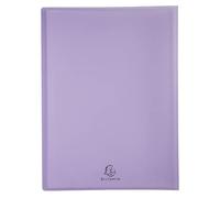 Exacompta - Ref. 5839E - 1 Kreacover Pastel customizable document cover - 30 smooth crystal pockets - 60 views - for A4 - size 24x32cm - semi-rigid polypro cover - 5 random colours