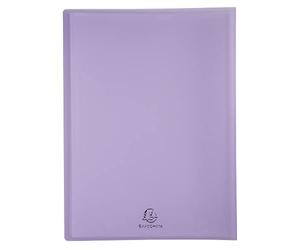 Exacompta - Ref. 5839E - 1 Kreacover Pastel customizable document cover - 30 smooth crystal pockets - 60 views - for A4 - size 24x32cm - semi-rigid polypro cover - 5 random colours