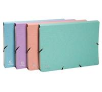 Exacompta - Ref 58560E - Aquarel Collection - Multipart Pocket Organisers - 34 x 24.5cm, Ideal for A4 Size Documents, 12 Tabbed Sections, Holds up to 250 Sheets - Assorted Colours