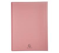 Exacompta - Ref. 5859E - 1 Kreacover Pastel customizable document cover - 50 smooth crystal pockets - 100 views - for A4 - size 24x32cm - semi-rigid polypro cover - 5 random colours