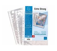 Exacompta - Ref 5900E - Box of 1000 Smooth PP Punched Pockets - Universal 11-Hole Punching - Dimensions 23 x 30.5 cm - A4 File Format - Crystal Colour