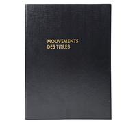 Exacompta - Ref 591E - Security Log Ring Binder - 320 x 240mm in Size, 4 Rings, Supplied with 2 Pre-Printed 110gsm Paper Refill Sheets, FSC Certified - Black Cover