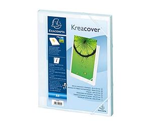 Exacompta - Ref. 59589E - Set of 17 filing boxes with Kreacover rubber bands - in polypropylene - back 2.5 cm - dimensions 25 x 33 cm - for A4 format - color white - delivered assembled