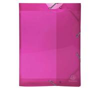Exacompta - Ref 59774E - Iderama Collection - Elasticated PP Filing Box - 250 x 330mm in Size, Suitable for Holding A4 Documents, 40mm Spine, Spine Label - Pink