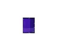 Exacompta - Ref 59776E - Iderama Collection - Elasticated PP Filing Box - 250 x 330mm in Size, Suitable for Holding A4 Documents, 40mm Spine, Spine Label - Purple