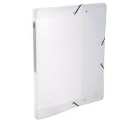 Exacompta - Ref 59870E - Chromaline - PP Filing Box - 250 x 330mm in Size, Suitable for A4 Documents, Translucent PP Material 25mm Spine, Spine Label - Clear