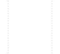Exacompta - Ref. 62131E - 1000 white listing sheets 240x11 1 ply micro perforations 4 sides Detachable Caroll Strips Clairalfa Paper 80g - White