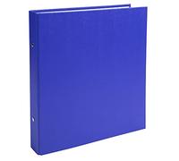 Exacompta - Ref. 622SE - Rigid PP binder - 2 round rings, diameter 25 mm - Spine 34 mm - External dimensions: 23 x 21.5 cm - School file format 22 x 17 cm - Colour: blue