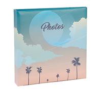 Exacompta - Ref 62332E - Sunset Photo Album - 225 x 220mm in Size, 100 Pages with Plastic Pockets, Holds Up To 200 Photos - Matt Laminated Trendy Pattern Cover