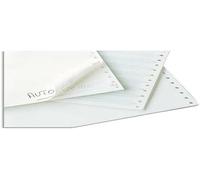 Exacompta - Ref. 62422E - 1000 white/yellow self-copying listing sheets 240x12"" 2-ply Detachable Caroll Strips" - White