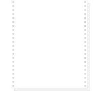 Exacompta - Ref. 62512E - 1000 carbonless white listing sheets 240x11" 2-ply Detachable Caroll Strips" - White
