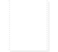 Exacompta - Ref. 62522E - 1000 carbonless white listing sheets 240x12" 2-ply Detachable Caroll Strips" - White