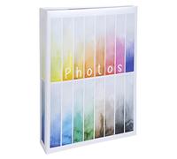 Exacompta - Ref. 62883E - Photo album with pockets RAINBOW - 300 photos 10x15cm - 100 pages - size 22.5x32.5cm - paper cover printed on white background with colour gradient - glossy lamination