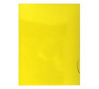 Exacompta - Ref 635015E - Chromolux Glossy Presentation 2 Flap Folders - Suitable for Storing A4 Documents, 250gsm, Business Card Holder - Yellow (Pack of 20)