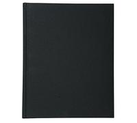 Exacompta - Ref. 6412E - Squared 5x5 register - 200 folioted pages - 110g inner paper - dimensions 320 x 250 mm - vertical format - black canvas hard cover