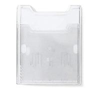 Exacompta - Ref 65158D - Wall Box Display Unit - 38 x 239 x 300mm in Size, Section Depth of 26mm, Suitable for A4 Portrait Documents & Literature, Single Compartment - Clear