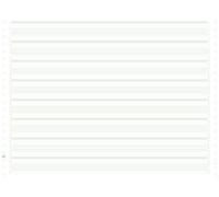 Exacompta - Ref. 66311E - 2000 green zoned listing sheets 380x11"" 1 ply Non Detachable Caroll Strips 70g" -