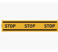 Exacompta - Ref 67025E - Self-Adhesive Company Signage - Wide Sized Stop Sign - 100cm in Size - Essential Signage for Company, Business & Commercial Needs