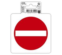 Exacompta - Ref. 67049E - 1 round adhesive pictogram SENDS PROHIBITED - In non-slip and UV-resistant treated PVC vinyl - Glossy finish - Diameter: 10 cm - Colours: red and white