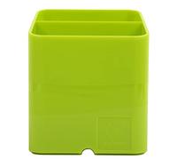 Exacompta - Ref. 67425D - 1 magnetic PEN-CUBE pencil holder - 2 compartments - pen holder - for whiteboard, fridge - ideal in the office, at home, at school - lime colour