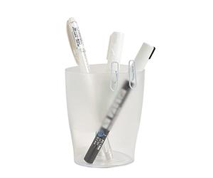 Exacompta - Ref 67623D - Office Ecopen Pen Pot - 60 x 80 x 95mm in Size, Single Compartment Design - Suitable for Organising Pens, Pencils & Accessories - Clear