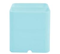 Exacompta - Ref. 67763D - Box of 10 PEN-CUBE Aquarel pencil holders - With 2 compartments of different sizes and heights - dimensions 7.4 x 7.4 x 9.3 cm - pastel green color