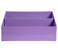 EXACOMPTA - Ref.67964D - Vertical sorter/letter holder with 3 compartments in Aquarel cardboard - Dimensions 250x100x140 mm - Compatible with DL and C6 format envelopes - Colour Mauve
