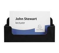 EXACOMPTA - Ref 71014D - Box of 16 business card dispensers - 1 compartment 18 mm deep for 50 business cards - Dimensions: Depth 3.4 x Width 10.2 x Height 4.8 cm - Black