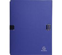 Exacompta - Ref. 720E - 1 canvas paper strap folder with stretch back and metal slider - random color