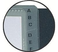 Exacompta - Ref 75034E - Box of 5 Exacard Removable Spiral Bound Business Card Holders - Comes with 20 Detachable Pockets - for 120 Cards - Elastic Closure - File Format 85x55mm