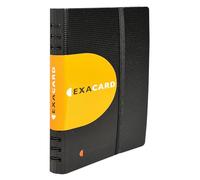 Exacompta - Ref 75034E - Exactive - Exacard Business Card Holder - 20 x 14.5 cm in Size, Holds Up To 120 Cards, 20 Sheets, Suitable for 60 x 90mm Business Cards - Black