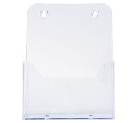 Exacompta - Ref. 75058D - 1 flyer dispenser on table - 1 compartment - Monobloc - Dimensions: Prof. 17.3 x width. 7.3 x Height. 21.4 cm - Format to file A5 - Crystal