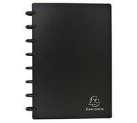 Exacompta - Ref 75151E - Opaque Business Card Holder - 160 x 210mm in Size, Removable Sheets, 0.12mm Polypropylene Pockets, Holds Up To 120 Cards - Black