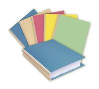 Exacompta - Ref 770000E - Forever Collection - Cloth Spine Folders - 240 x 320mm in Size, Suitable for A4 Documents, 3mm Spine, 320gsm Recycled Card - Assorted Colours (25 Pack)