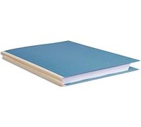 Exacompta - Ref 770010E - Forever Collection - Cloth Spine Folders - 240 x 320mm in Size, Suitable for A4 Documents, 3mm Spine, 320gsm Recycled Card - Blue (25 Pack)