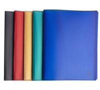Exacompta - Ref 78520E - Pack of 5 Opak Recycled Document Sleeves - 20 Grained Pockets - 40 Sheets - for A4 Size - Semi-Opaque 4/10th Cover - 5 Assorted Colours