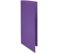 Exacompta - Ref 800008E - Rocks Square Cut Folder - 220 x 310mm in Size, Suitable for Holding A4 Documents, 80gsm Coloured Paper -Purple Colour (Pack of 100)