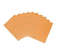 Exacompta - Ref 80003791002F - FALKEN - Flat Cardboard Files - A4 (210 x 297mm) in Size, 250gsm Recycled Manilla, Pre-Printed Cover, Blue Angel Certified - Orange (Pack of 100)